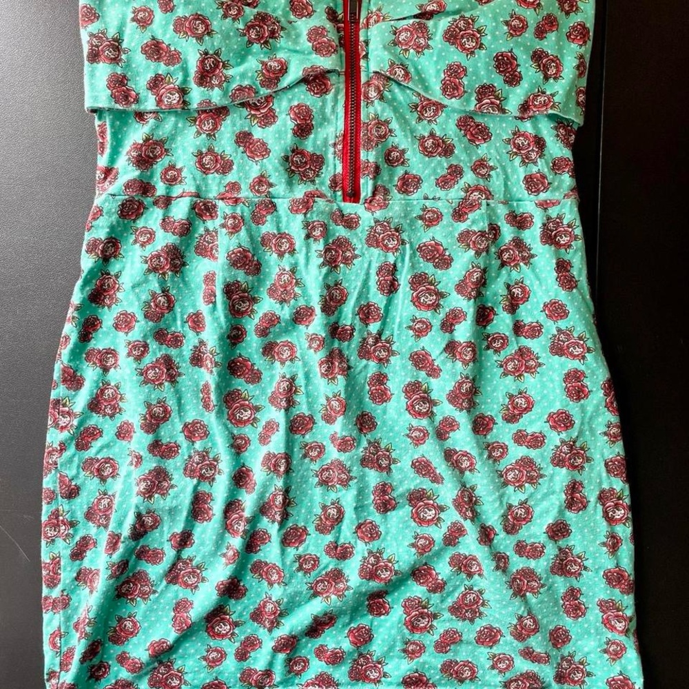 Unique Vintage strapless mini dress